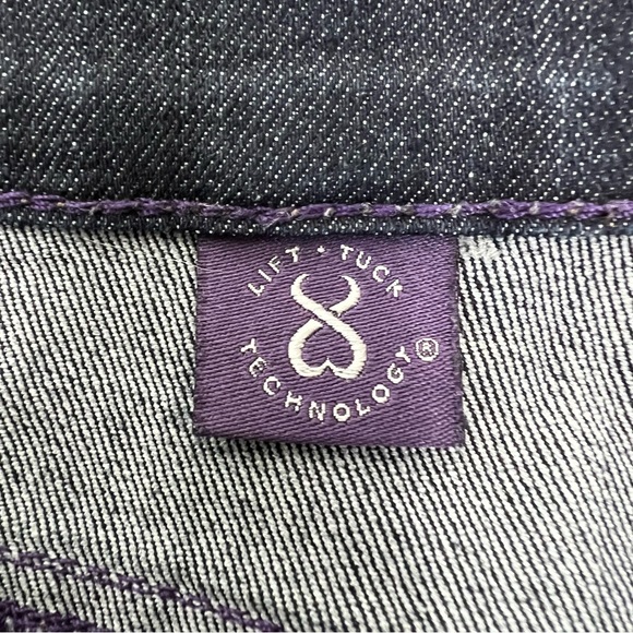 NYDJ Lift Tuck Technology Crop Jeans Size 6 Dark Wash - Picture 5 of 11